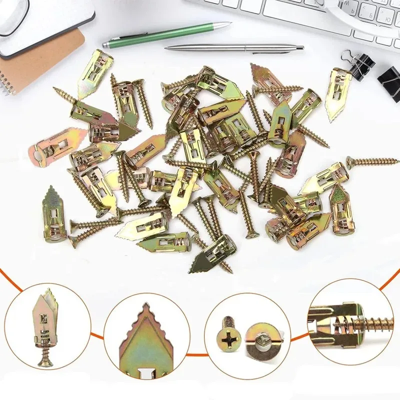20/50/100Pcs Self Drilling Dry - Drywall Anchor Screw recension och pris