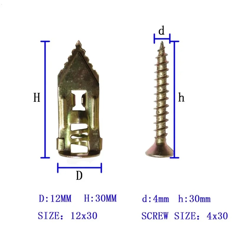 20/50/100Pcs Self Drilling Dry - Drywall Anchor Screw recension och pris