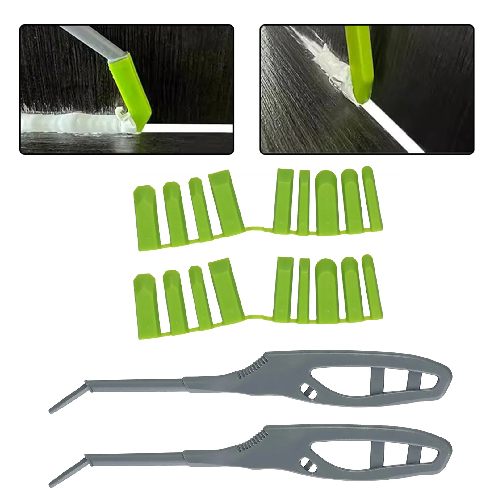 2pcs 9 In 1 Silicone Seam Tool - Bathroom Caulk Siliconized recension och pris
