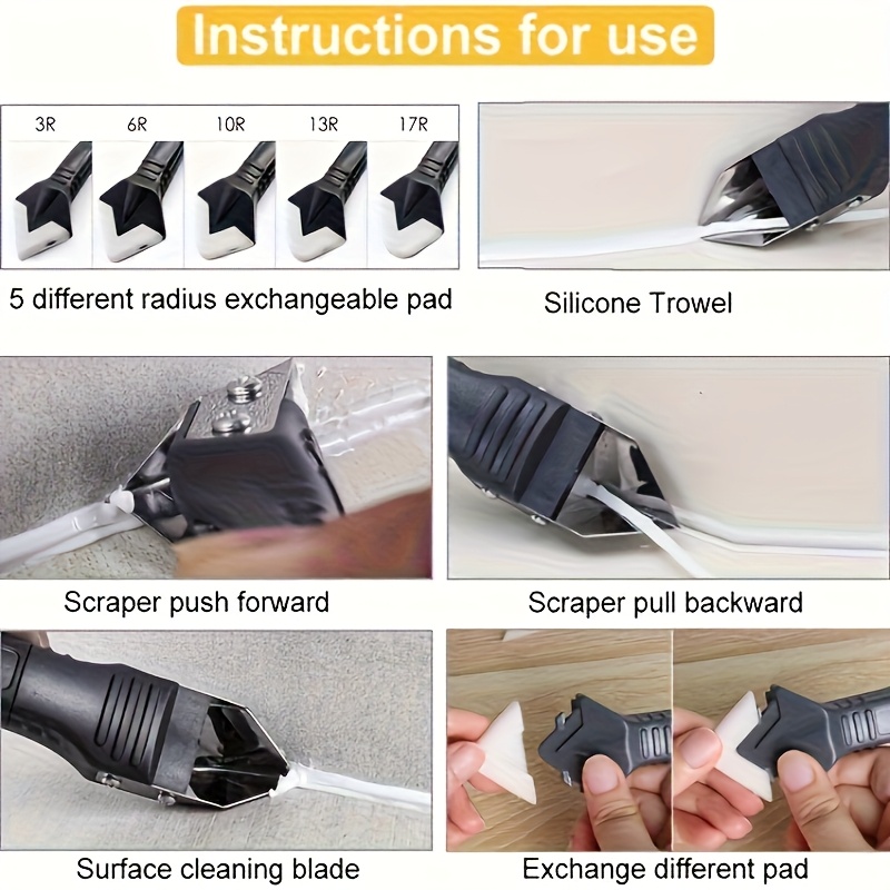 3 in 1 Silicone Caulking Tool  - Bathroom Caulk Siliconized recension och pris