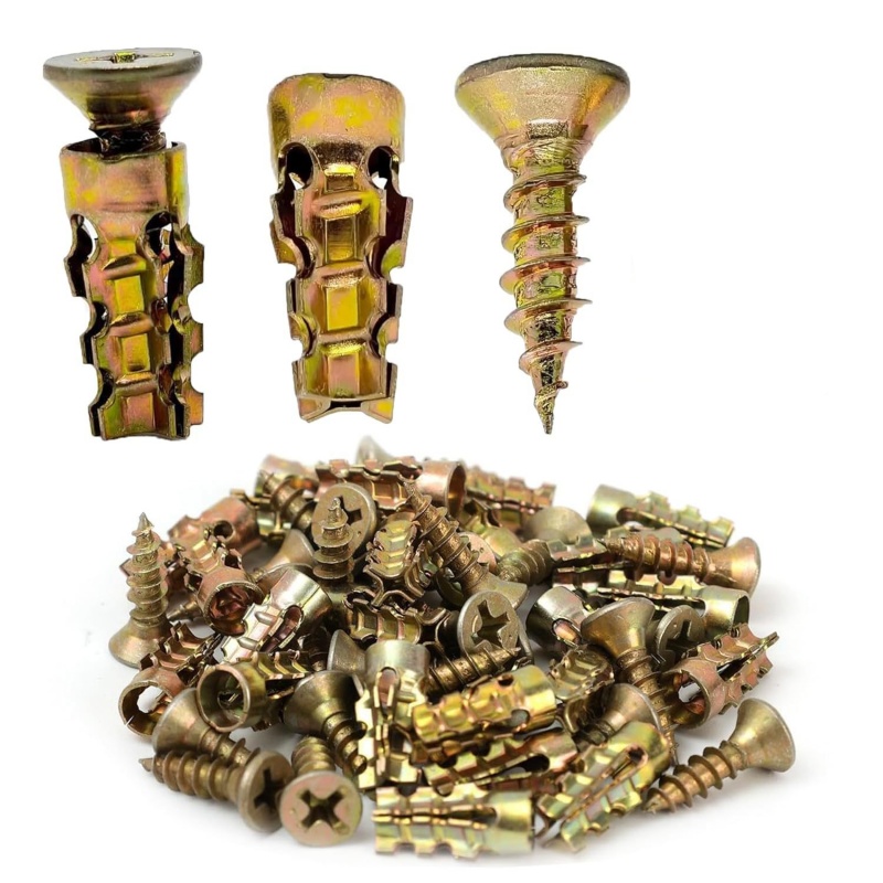 50/100PC Stone Expansion Screw - Drywall Anchor Screw recension och pris