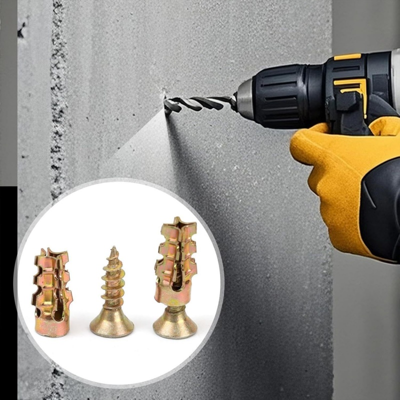 50/100PC Stone Expansion Screw - Drywall Anchor Screw recension och pris