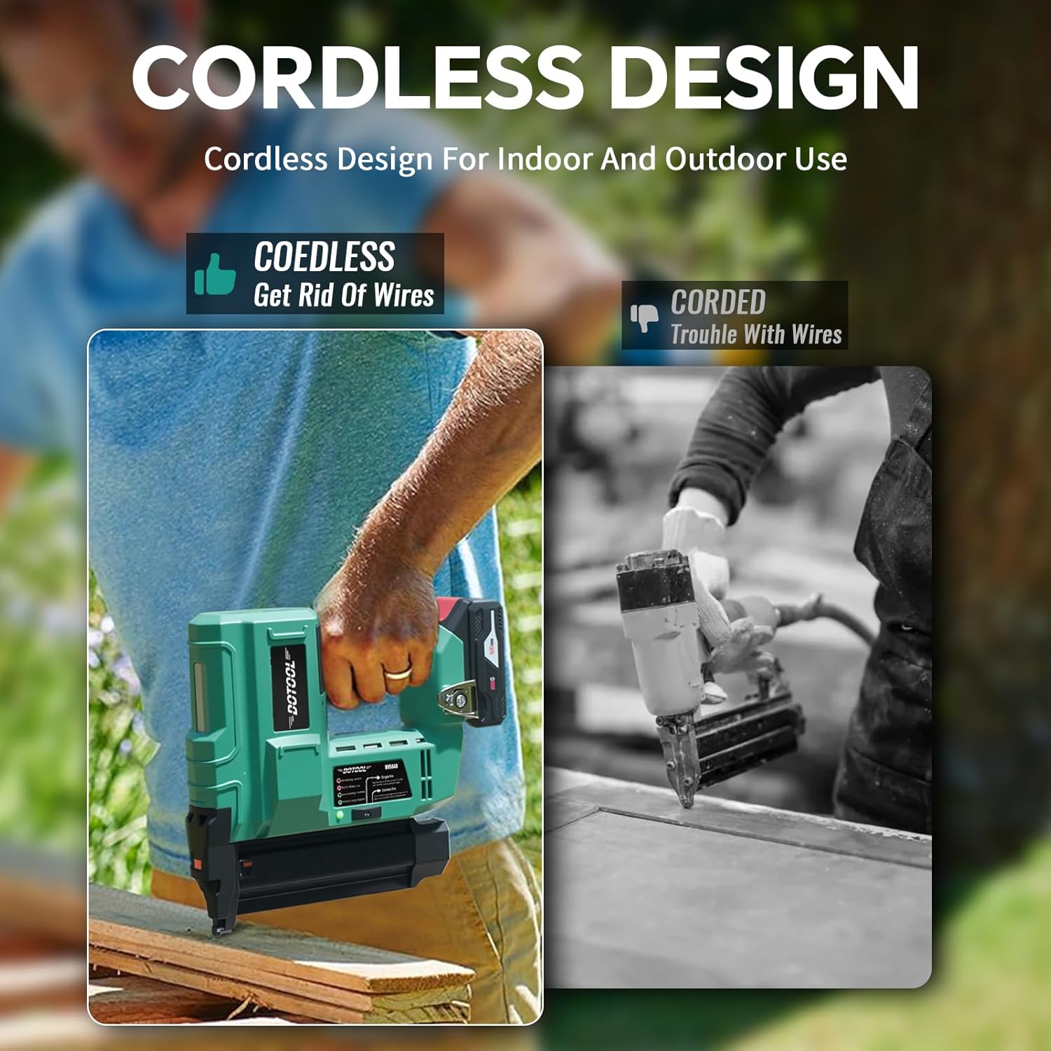 Battery-Powered Cordless Nail  - Home Improvement Brad recension och pris