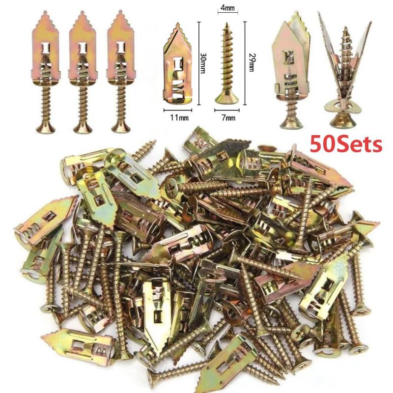 50Pcs Self-Tapping Drywall Anc - Drywall Anchor Screw recension och pris