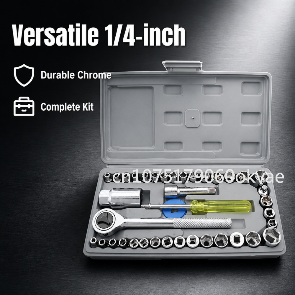 40pcs Socket Wrench Set 1/4 in - Home Improvement Tim Allen recension och pris