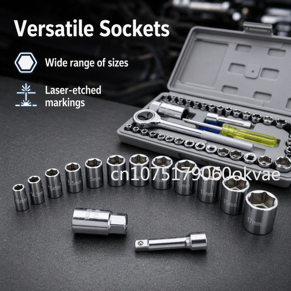 40pcs Socket Wrench Set 1/4 in - Home Improvement Tim Allen recension och pris