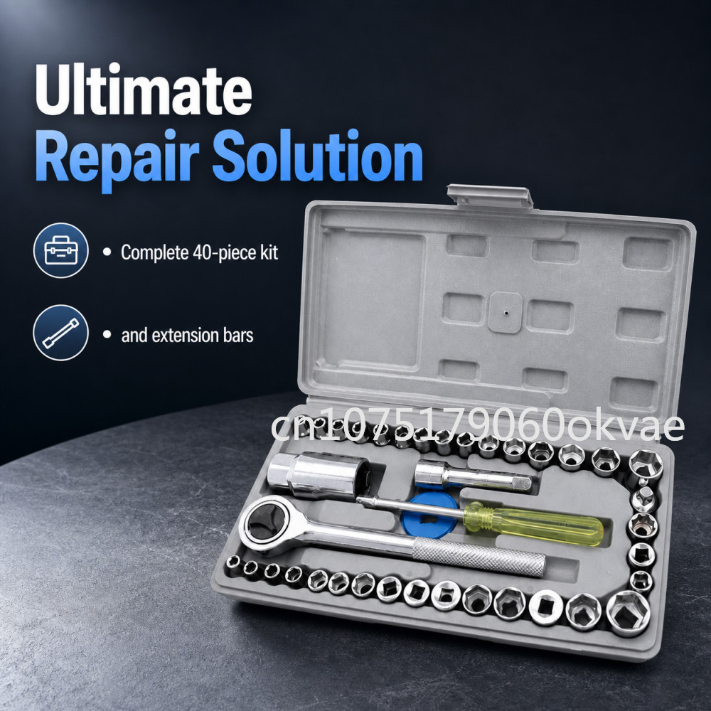 40pcs Socket Wrench Set 1/4 in - Home Improvement Tim Allen recension och pris