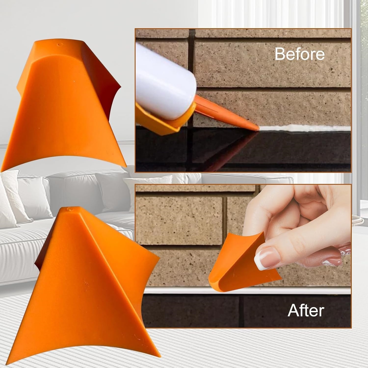 2 PCS Silicone Seam Tool Silic - Bathroom Caulk Siliconized recension och pris