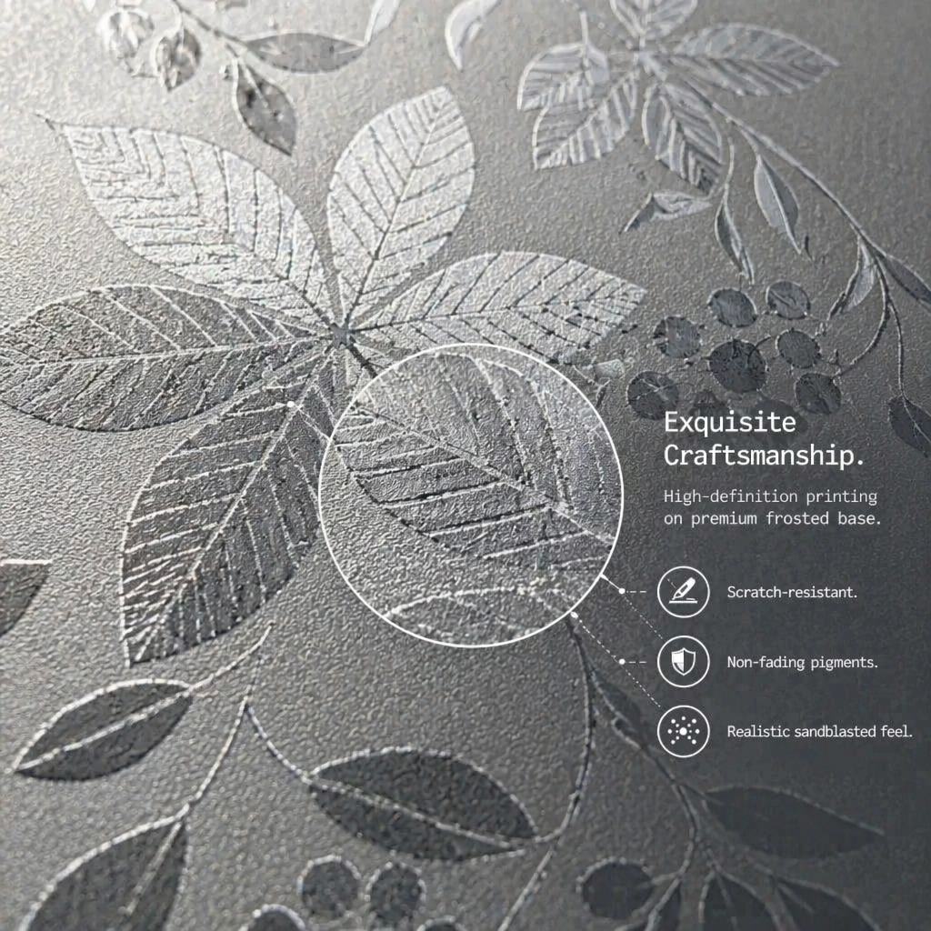 Watercolor Purple Floral Self- - Window Insulation Film recension och pris