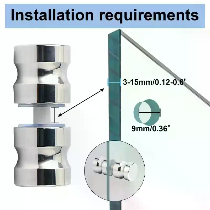 Stylish Shower Glass Door Hand - Door Knob Replacement recension och pris