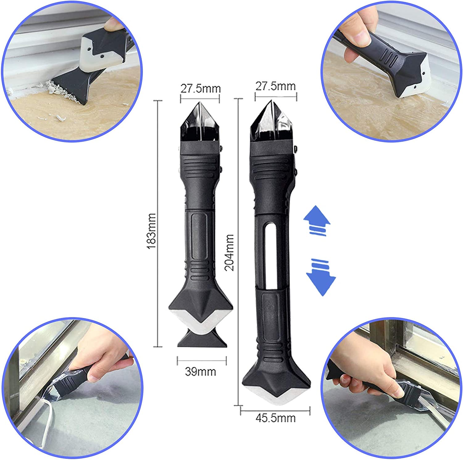 5 in 1 Silicone Caulking Tools - Bathroom Caulk Siliconized recension och pris