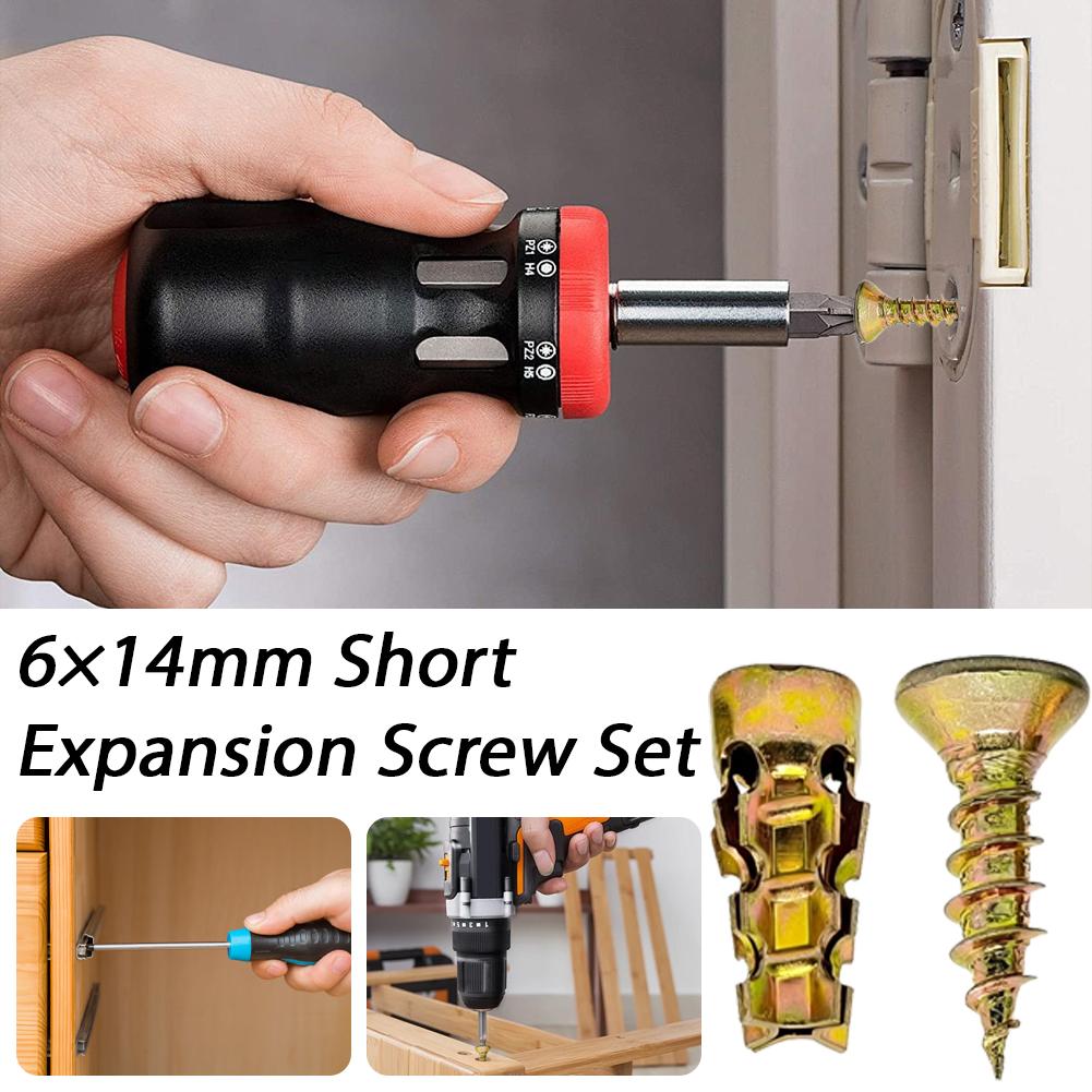 100pcs 6*14mm Door Hinge Threa - Drywall Anchor Screw recension och pris