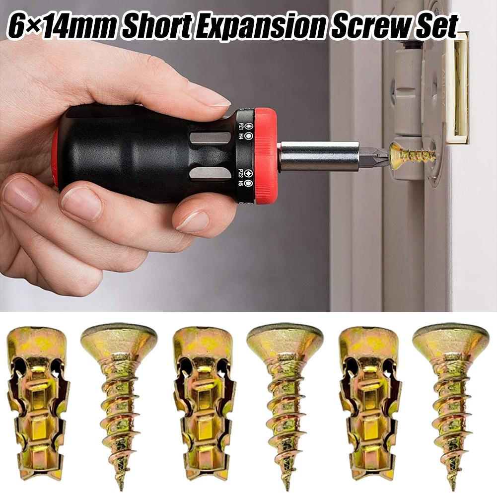 100pcs 6*14mm Door Hinge Threa - Drywall Anchor Screw recension och pris