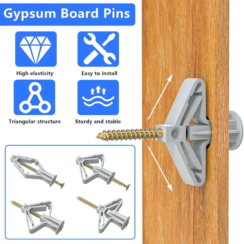 100PCS Plasterboard Expansion  - Drywall Anchor Screw recension och pris