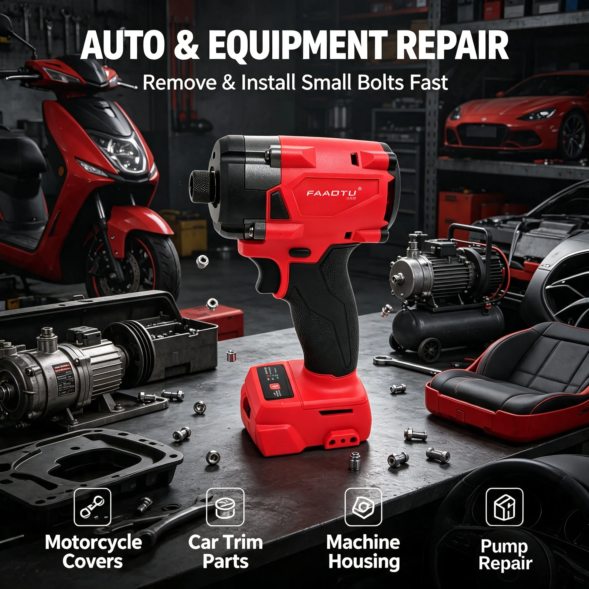 FAAOTU 18V Cordless Electric S - Home Improvement Usa recension och pris