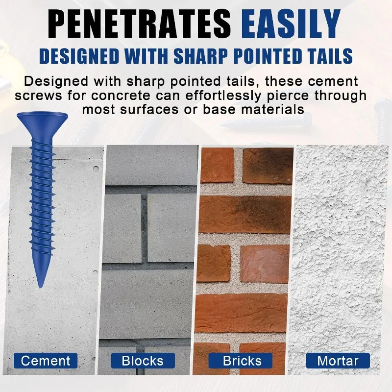 Concrete Screws Anchor Blue Fl - Drywall Anchor Screw recension och pris
