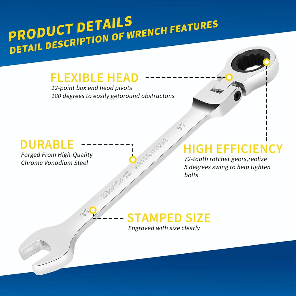 1pc 6mm-32mm 72-Tooth Ratcheti - Home Improvement Tim Allen recension och pris