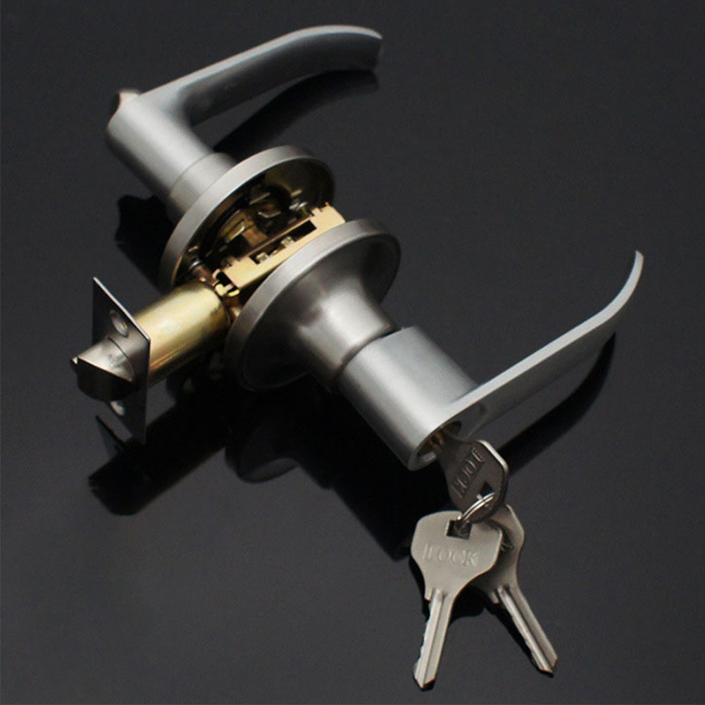Door Lever Lock with 3 Keys En - Door Knob Replacement recension och pris