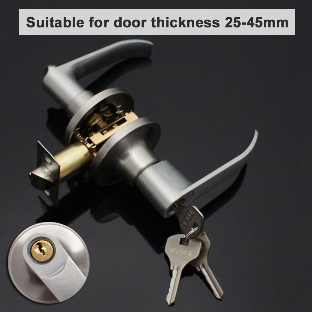 Door Lever Lock with 3 Keys En - Door Knob Replacement recension och pris